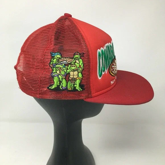 TMNT Cowabunga Pizza Trucker Hat A-Frame Snapback Medium-Large - Picture 2 of 6